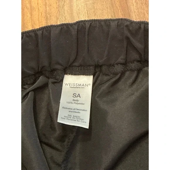 Weissman Wide Leg Cargo Pants Women's Mid Rise Black Dancewear Size SA - Picture 7 of 16